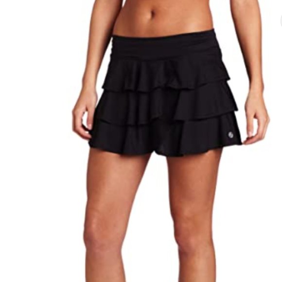 Lija Pants - 🎯Lija Fuse Flounce Skort Skirt Black Size Medium